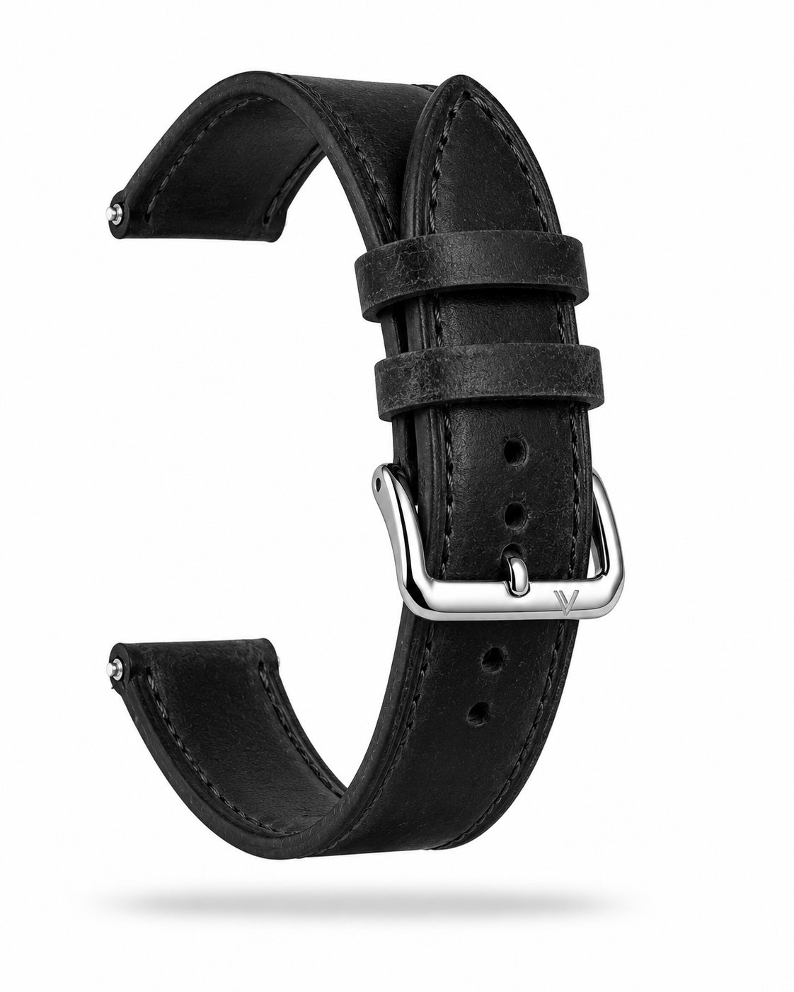 Correa de Cuero para Reloj Negra